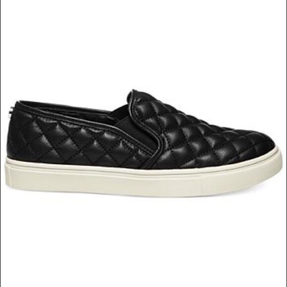 Steve Madden Black Ecentric-Quilted Platform Sneakers - Size 9 - Picture 1 of 6